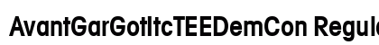 AvantGarGotItcTEEDemCon Regular preview