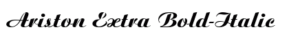 Ariston Extra Bold-Italic Preview