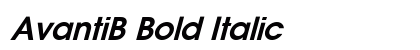 AvantiB Bold Italic Preview