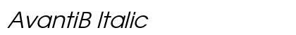 AvantiB Italic preview