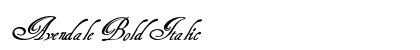 Avendale Bold Italic Preview