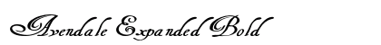 Avendale Expanded Bold Preview