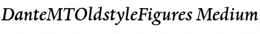 DanteMTOldstyleFigures-Medium MediumItalic Font