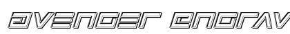 Avenger Engraved Italic Italic preview