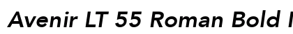 Avenir LT 55 Roman Bold Italic Preview