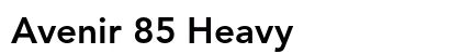 Avenir 85 Heavy Font