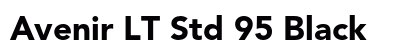 Avenir LT Std 95 Black Font