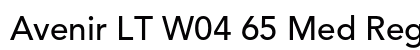 Avenir LT W04 65 Med Regular Preview