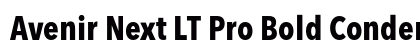 Avenir Next LT Pro Bold Condensed Font