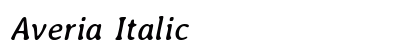 Averia Italic preview