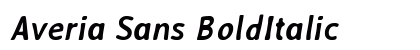 Averia Sans BoldItalic Preview