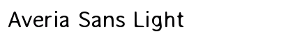 Averia Sans Light Preview