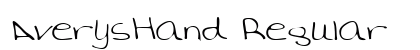 AverysHand Regular Font