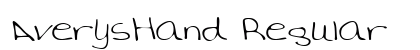 AverysHand Regular Font