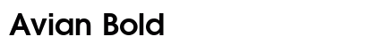 Avian Bold Font