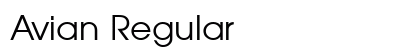 Avian Regular Font