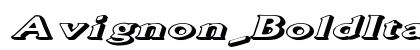 Avignon_BoldItalic Normal preview