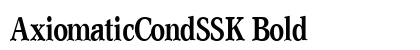 AxiomaticCondSSK Bold Font