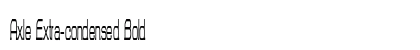 Axle Extra-condensed Bold Preview