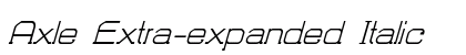 Axle Extra-expanded Italic Preview