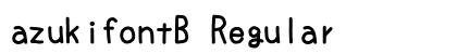 azukifontB Regular preview