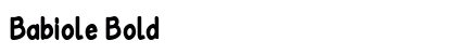 Babiole Bold preview