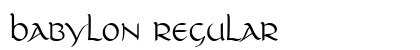 Babylon Regular Font