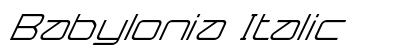 Babylonia Italic preview