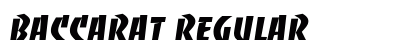 Baccarat Regular Font
