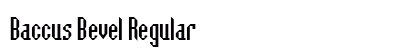 Baccus Bevel Regular Font