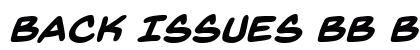 Back Issues BB Bold Italic Preview