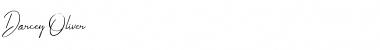 Darcey Oliver Regular Font Darcey Oliver Regular Font