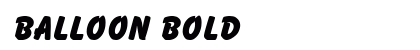 Balloon Bold preview