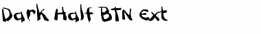 Dark Half BTN Ext Regular Font