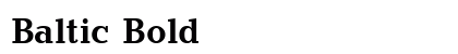Baltic Bold preview
