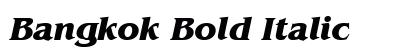 Bangkok Bold Italic Preview