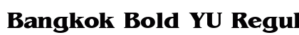 Bangkok Bold YU Regular preview