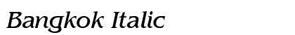 Bangkok Italic preview