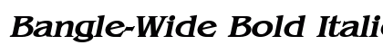 Bangle-Wide Bold Italic Preview