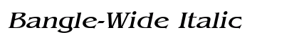 Bangle-Wide Italic preview