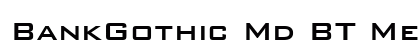 BankGothic Md BT Medium preview