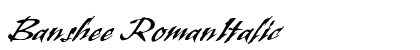 Banshee RomanItalic Preview
