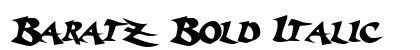 Baratz Bold Italic Preview