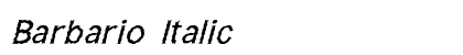 Barbario Italic preview