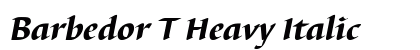 Barbedor T Heavy Italic Preview