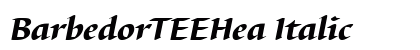 BarbedorTEEHea Italic preview