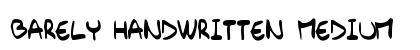 Barely_Handwritten Medium preview