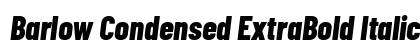 Barlow Condensed ExtraBold Italic Preview
