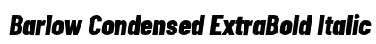 Barlow Condensed ExtraBold Italic Preview