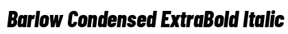 Barlow Condensed ExtraBold Italic Preview